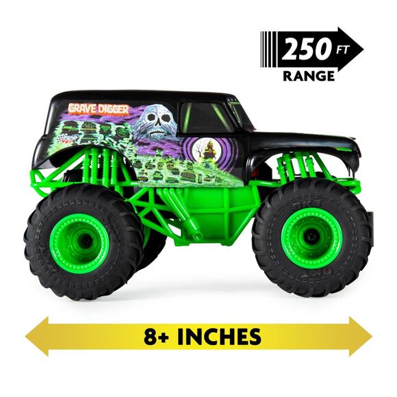 Monster Jam Grave Digger RC Truck 1:24 Scale Remote Control Monster Truck - Picture 4 of 9